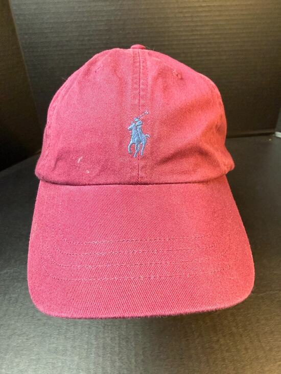 Polo Ralph Lauren Other - Polo Ralph Lauren Iconic Chino Ball Cap Red Maroon Dad Hat Blue Pony NWT ***READ